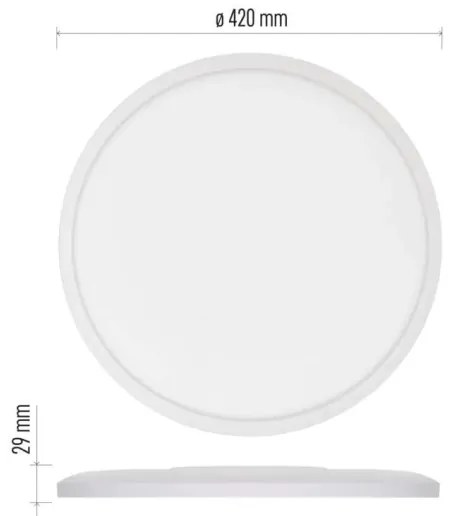 LED Mennyezeti lámpa FLORI LED/22W/230V 4000K fehér átm. 42 cm