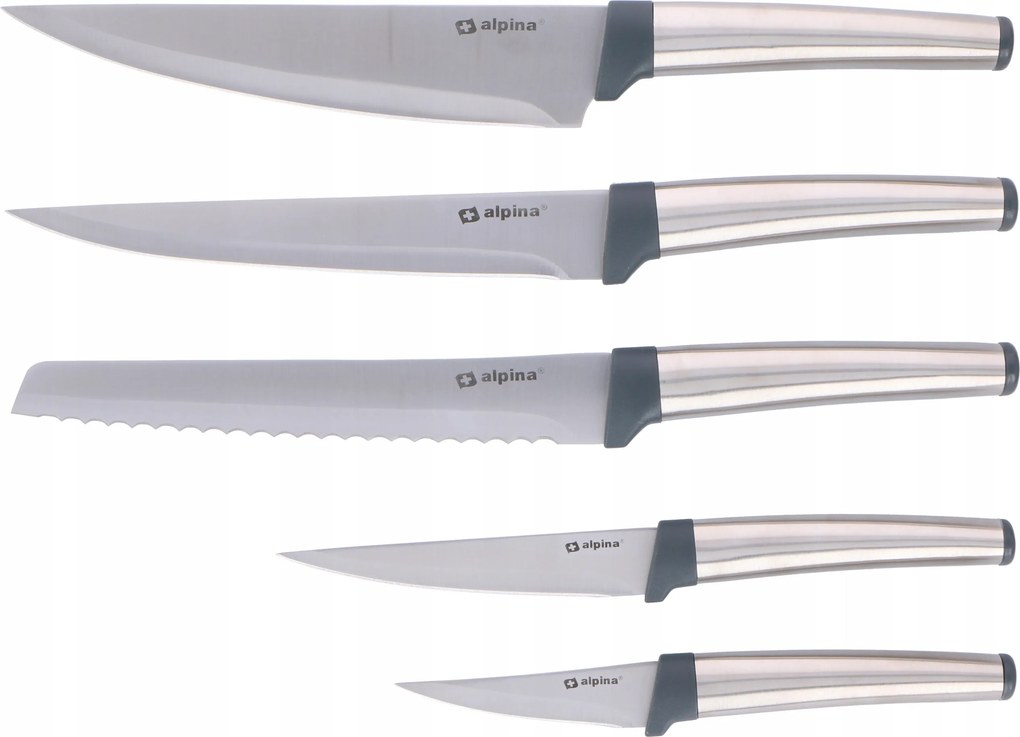 Alpina Rozsdamentes acél késkészlet 5 db-os