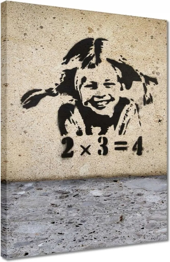 Vászonkép 30x40 Banksy A szeplős lány