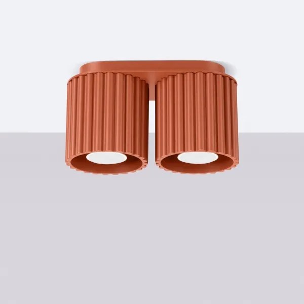 Sollux SL.1800 - AURA spotlámpa 2xGU10/10W/230V narancssárga