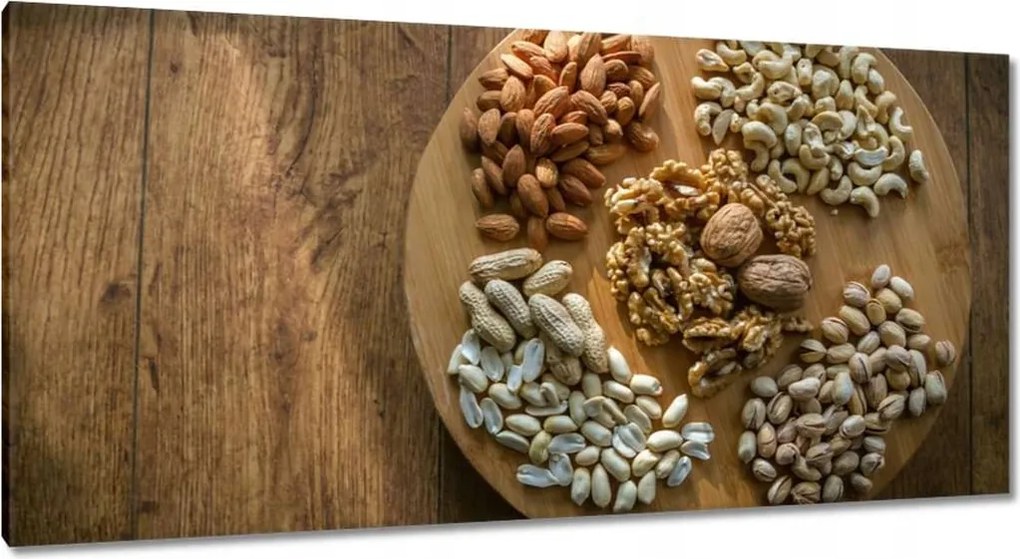 Vászonkép 115x55 Dió Pisztácia