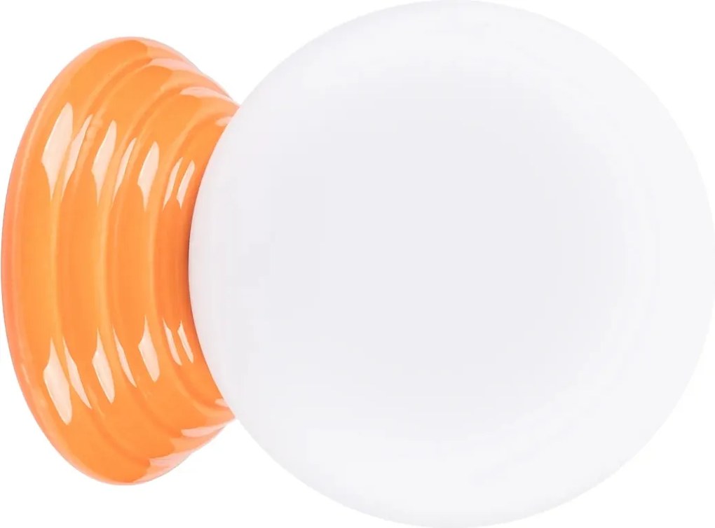 Fürdőszobai fali lámpa Zori narancssárga kerámia IP44 Sollux Lighting