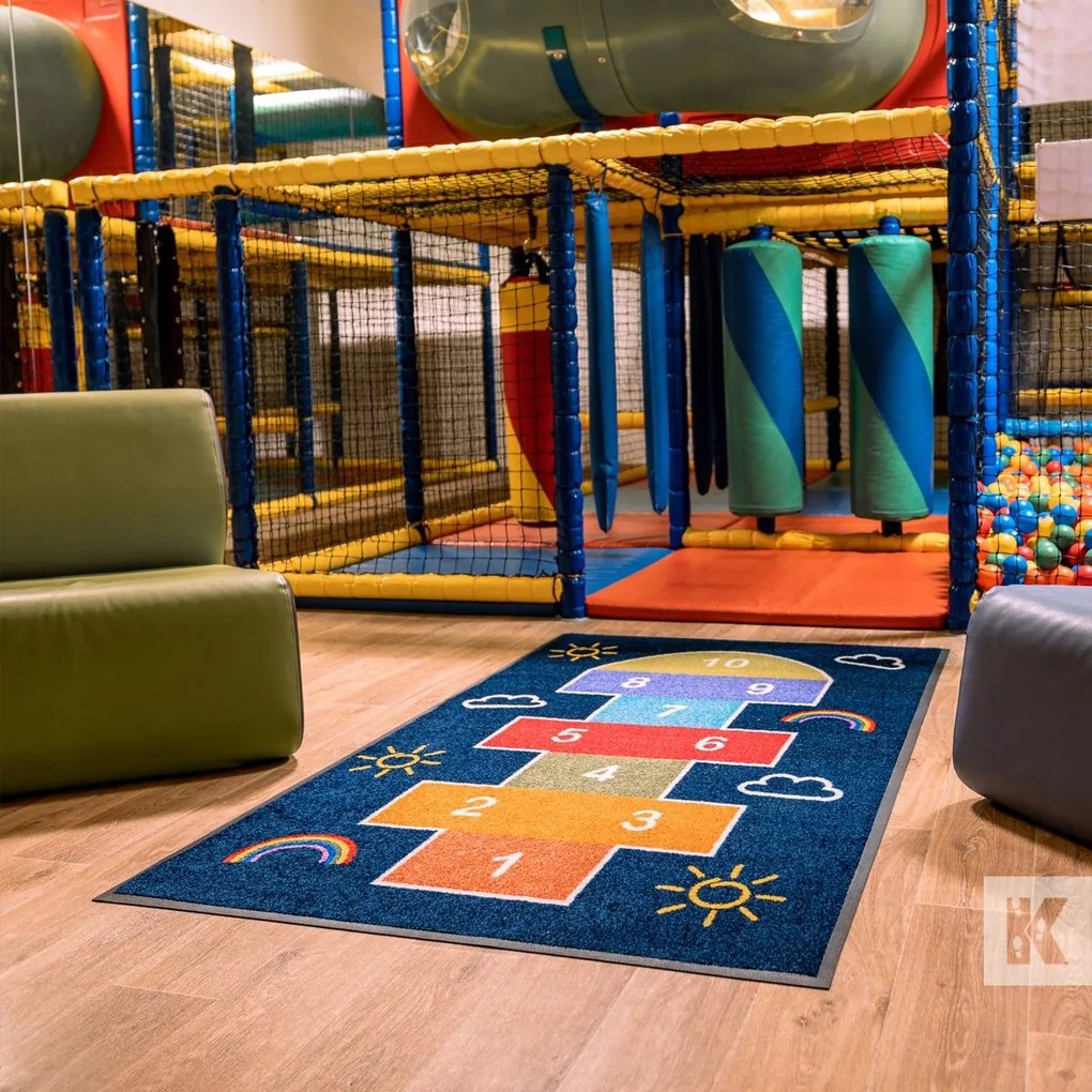 Lábtörlő mosható oktatószőnyeg gyerekeknek 115x200 cm Osztályok az iskolába