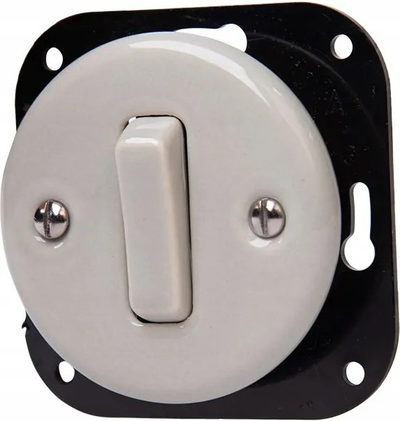 Kerámia Süllyesztett Kapcsoló Egyvágányú Billentyűs Szürke Keret Nélkül