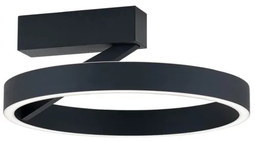 Orion - KOLK LED mennyezeti lámpatest, 40 W, 230 V, 2700/3000/4000 K, átmérő 40 cm, fekete
