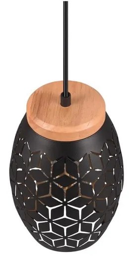 Fekete függőlámpa ø 15 cm Bidar – Trio