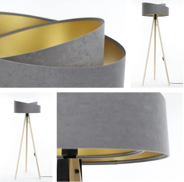 Állólámpa GALAXY 1xE27/60W/230V szürke/bézs