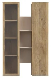 Fali polc INAR, tölgy/bézs