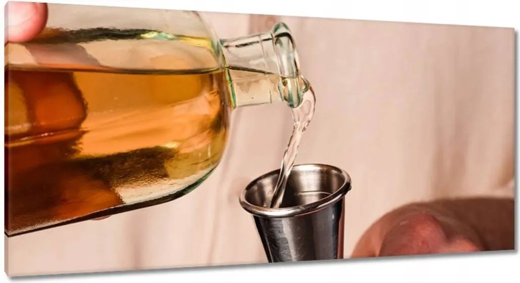 Festmények 115x55 Pultos mérőpohár alkohol