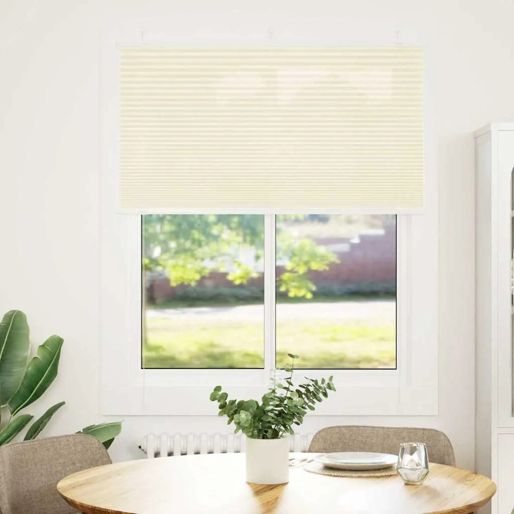 pliszírozott redőny krém 110x100 cm szövetszélesség 109,4 cm