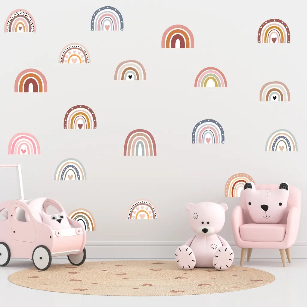 PIPPER. Textil falmatrica "Szivárványok"