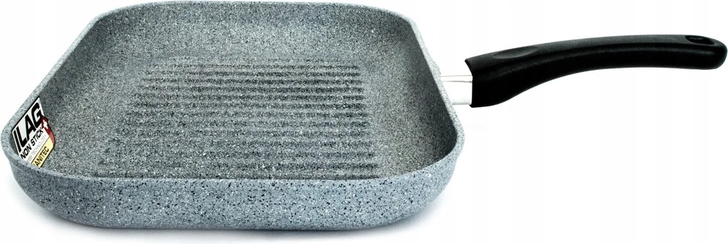 Protitan Granit Line grillserpenyő, szürke, nem indukciós, 25 x 35 x 4 cm