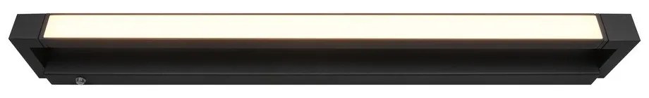 Matt fekete LED fali lámpa Fabrizio – Trio