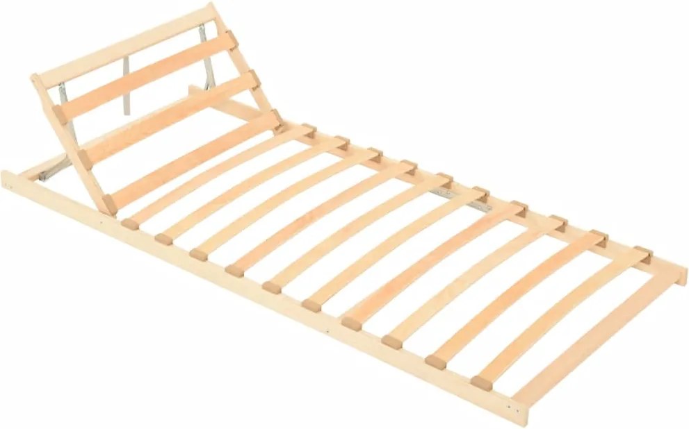 vidaXL 13 léces ágyrács állítható fejtámlával 70 x 200 cm