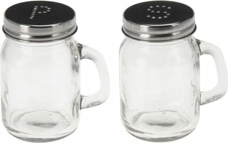 Sószóró borsszóró befőttes üveg só bors szett