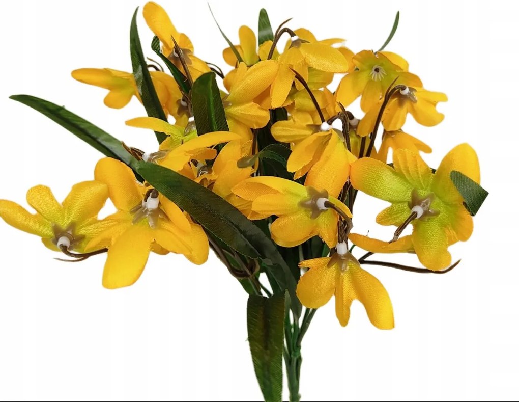 Hóvirág csokor x5 sárga művirág