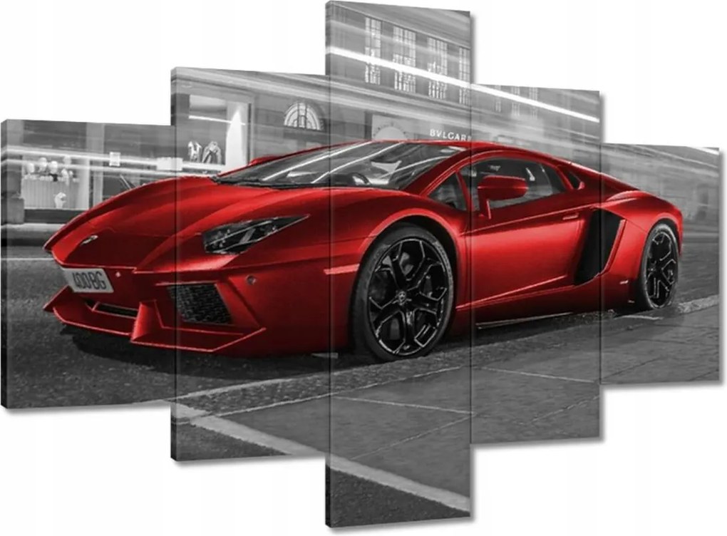 Vászonkép 100x70 Piros autó