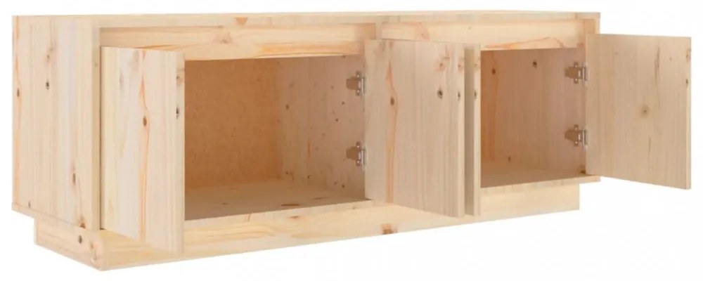tömör fenyőfa TV-szekrény 110,5 x 34 x 40 cm