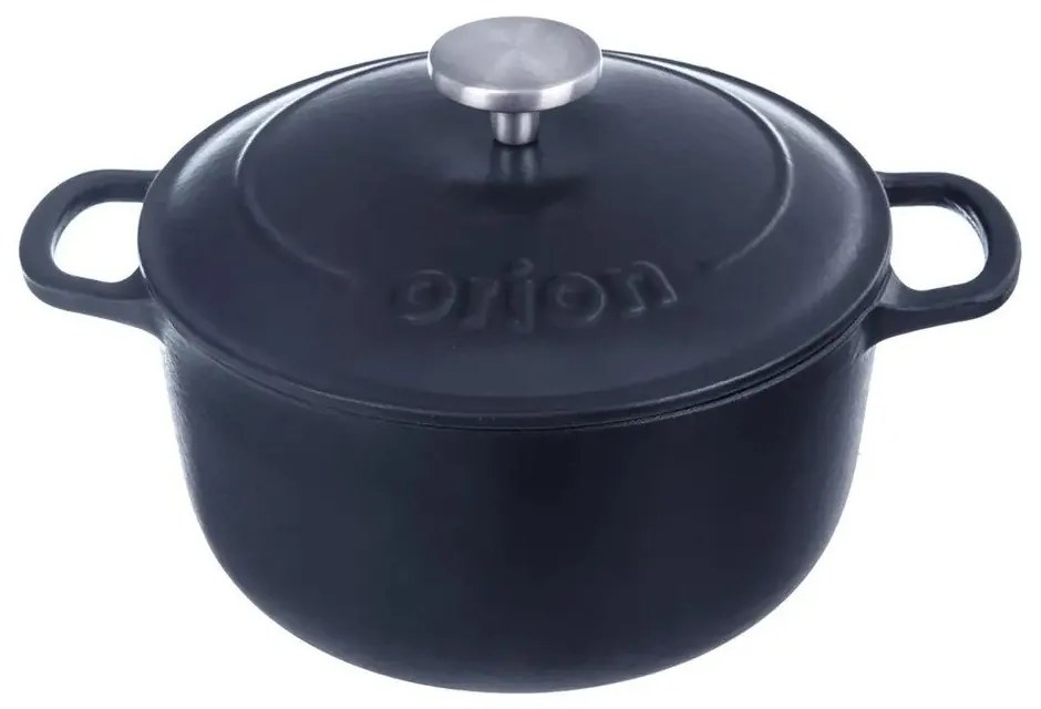 Indukciós tűzhelyhez alkalmas öntöttvas edény fedővel 3,3 l LITINA SMALT – Orion