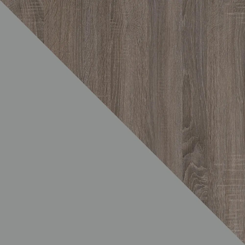 Szürke-natúr színű dohányzóasztal tölgyfa dekorral 89x89 cm Carver – Støraa