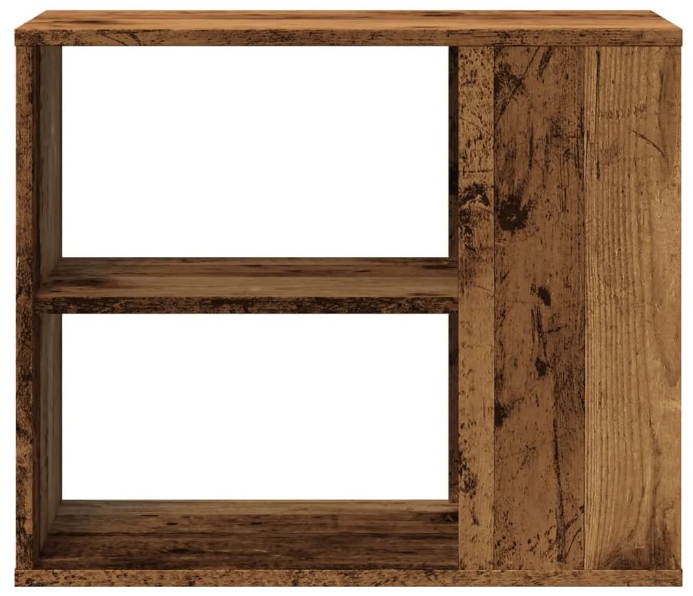 antik fa színű szerelt fa kisszekrény 60 x 30 x 50 cm