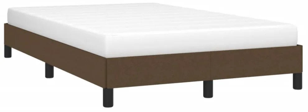 ágykeret matrac nélkül sötétbarna 120x190 cm szövet