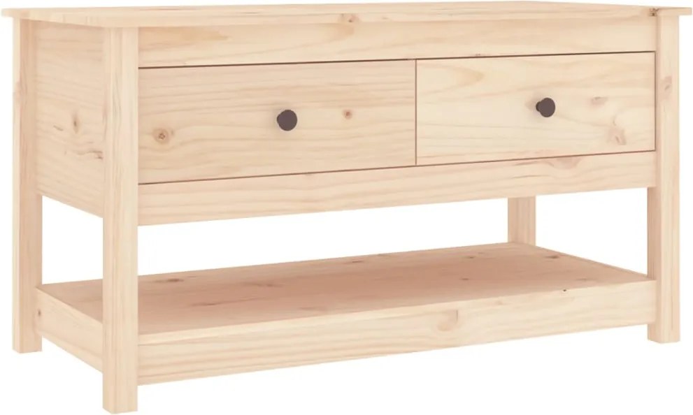 vidaXL tömör fenyőfa dohányzóasztal 102 x 49 x 55 cm