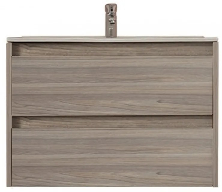 Porto 80 alsó fürdőszoba bútor mosdóval rauna szil színben