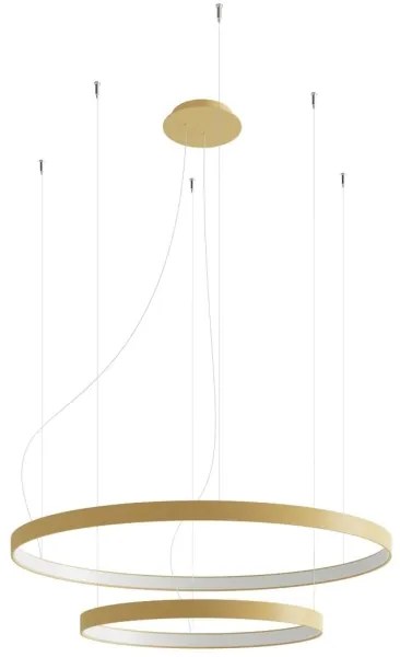 Thoro TH.268 - RIO LED csillár 80W, 230V, CRI95, 4000K, arany