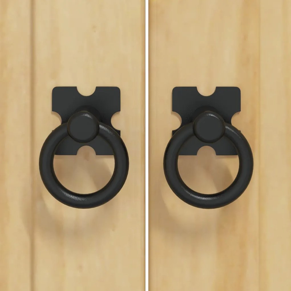 Cabinet tárolóval ajtóval Méz 80 x 46 x 81,5 cm Tömör fenyőfa