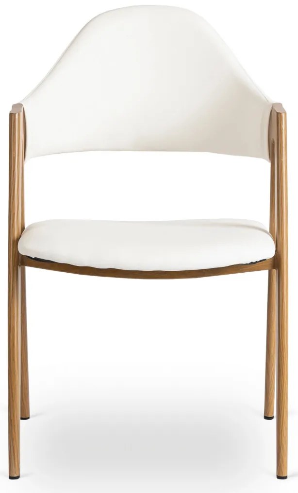 Fehér Eco-bőr Étkezőszék WILLY