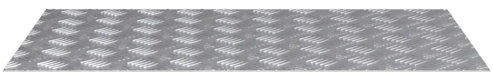 Rácsos lemezek 2 pcs Ezüst 90 x 50 cm Alumínium