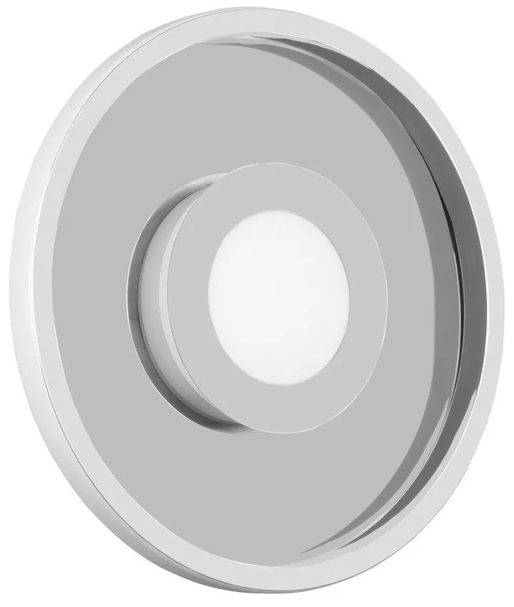 Fényes ezüstszínű fém LED mennyezeti lámpa ø 30 cm Ascari – Trio