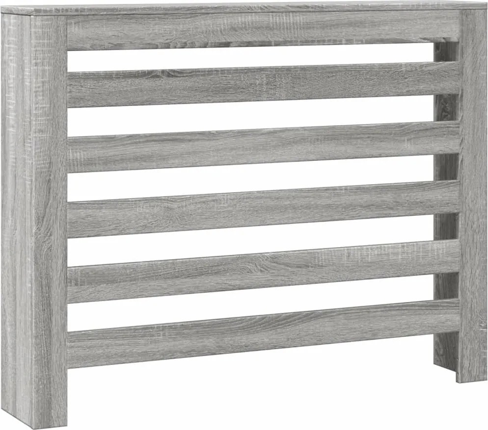 vidaXL szürke sonoma színű szerelt fa radiátorburkolat 104x20x82 cm