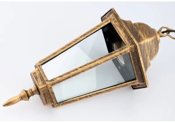 Kültéri csillár láncon 1xE27/60W/230V arany IP44