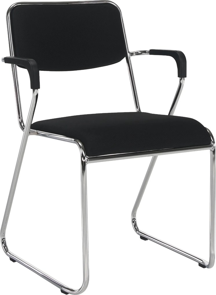 Tárgyolószék, fekete háló, DERYA NEW