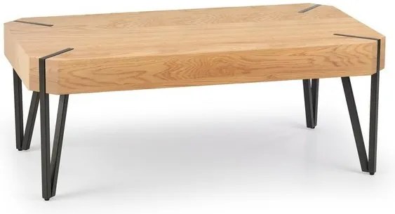 EMILY dohányzóasztal arany tölgy, fekete