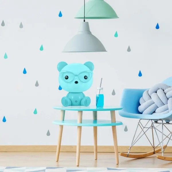 LED Dimmelhető gyerek éjjeli lámpa LED/2,5W medve kék