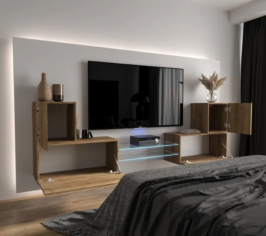 Prince Concept 96 nappali bútor szett sonoma tölgy (226 cm)