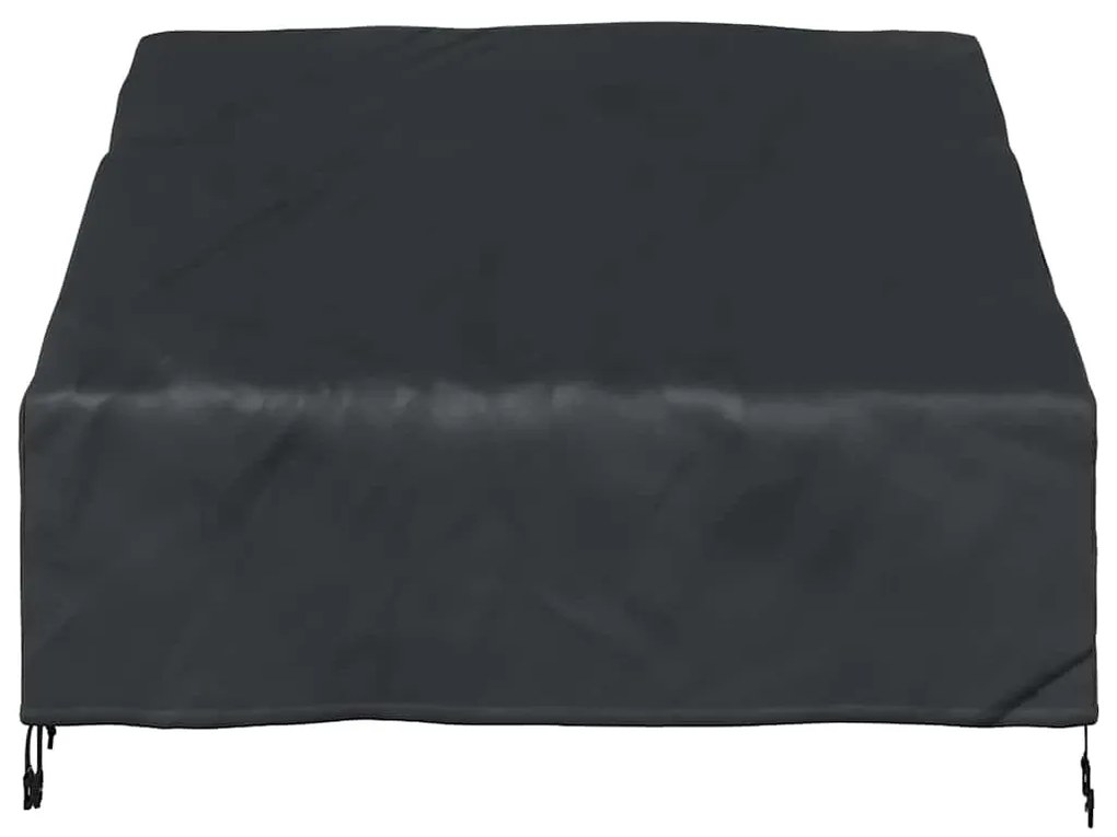 Kerti Pad Borító Fekete 130 x 95 x 40 / 80 cm 420D szövet