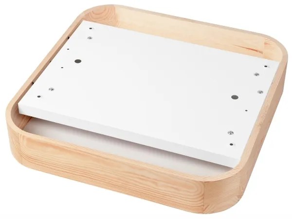 Mennyezeti lámpa NATURAL SQUARE 4xE27/15W/230V 45x45 cm fenyő