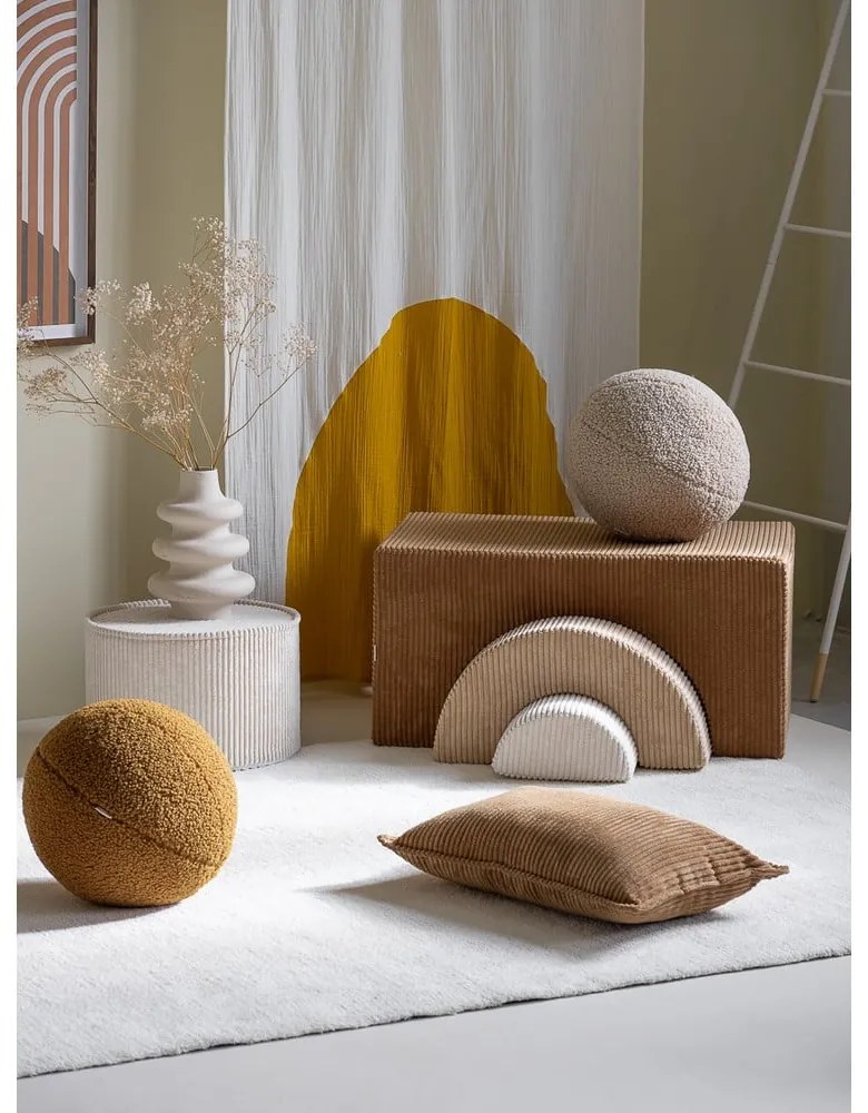 Barna kordbársony habszivacs játszótér 3 db-os magasság 37 cm 75x49 cm Rainbow Montessori – Wigiwama