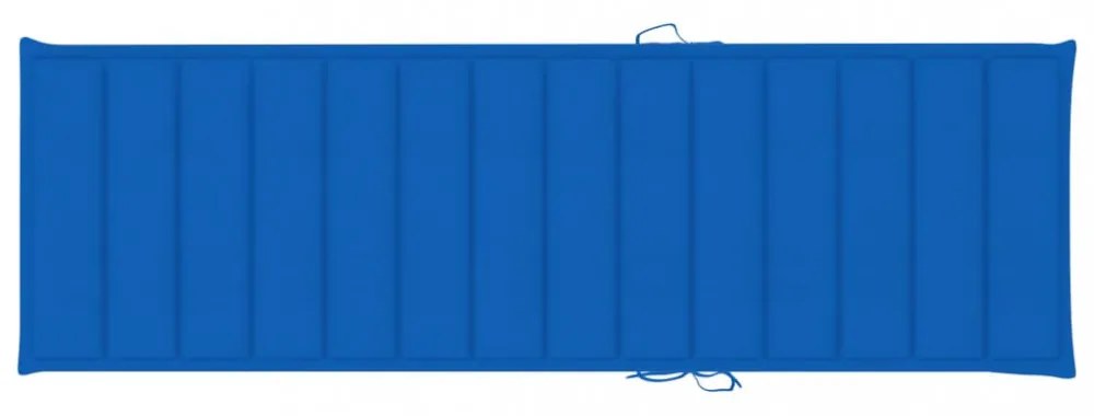 királykék oxford szövet napozóágy párna 200 x 70 x 3 cm