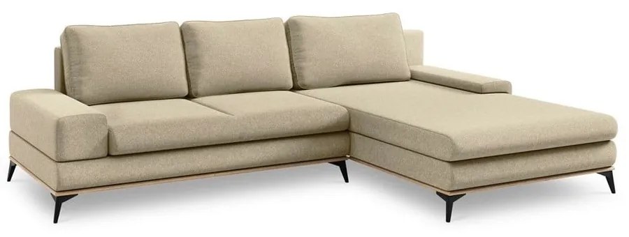 Planet bézs kinyitható sarokkanapé, jobb oldali - Windsor &amp; Co Sofas