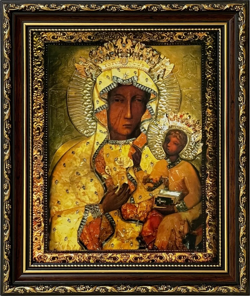 Vászonkép 31x26 Szűz Mária Dekoratív Keret