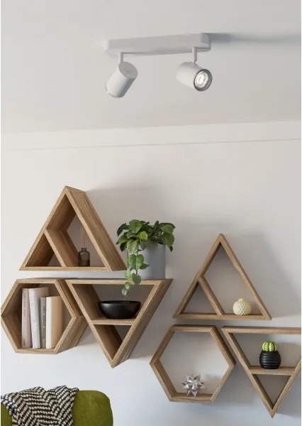 Eglo 300575 - Fürdőszobai spotlámpa CONSUMA 2xGU10/5W/230V IP44 fehér