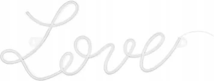 Neon Led fali felirat neon love meleg fehér