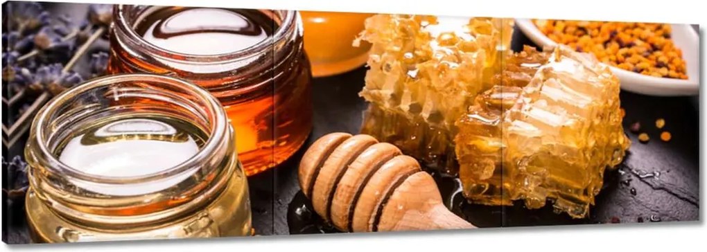 Vászonkép 120x40 Mézes befőttes üveg