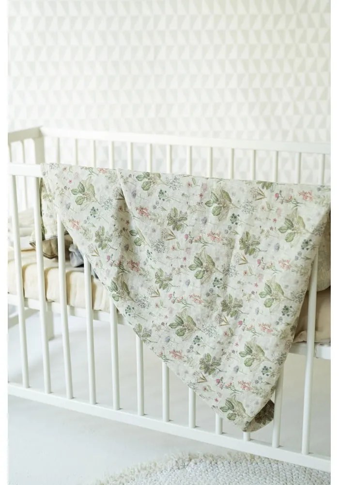 Nature bézs len gyerek ágyneműhuzat, 70 x 100 cm - Linen Tales