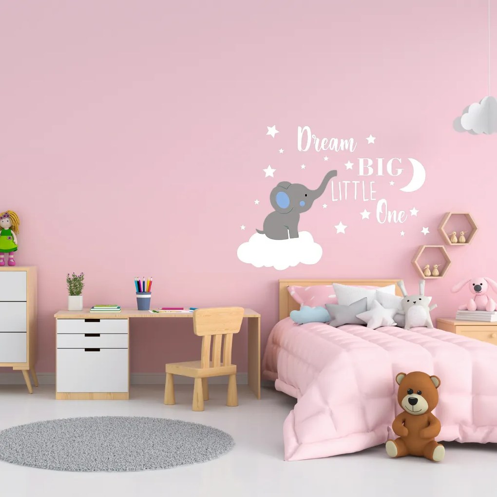 PIPPER | Falmatrica "Elefánt egy felhőn" 120x98cm